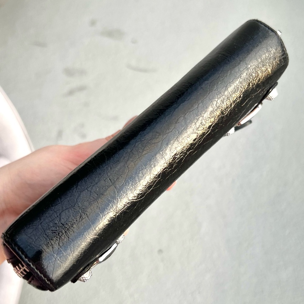 Balenciaga Extra Wide Wallet Clutch Black - Picture 5 of 9
